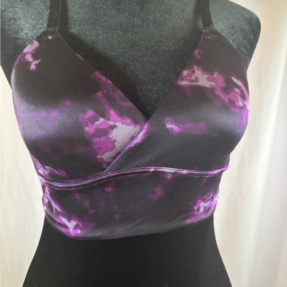 Purple Tie-Dye Women's Sports Bra